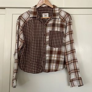 American Eagle Crop Flannel